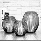 Mediterranean Iron Birdcage with LED Candle Decor