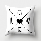 Minimalist Black and White Geometric Pillow Cover