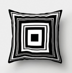 Minimalist Black and White Geometric Pillow Cover