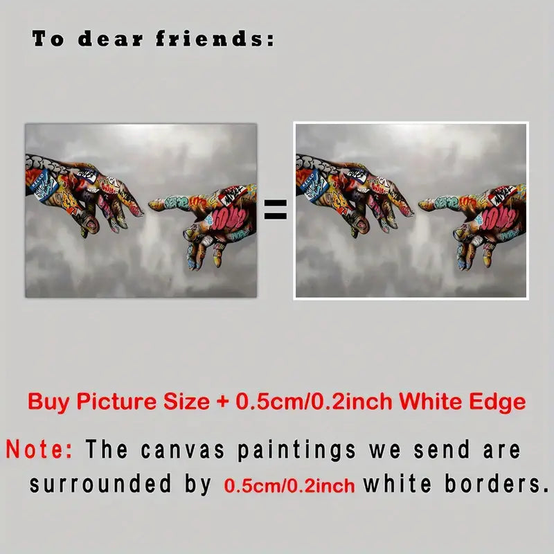 Canvas Graffiti Wall Art - Modern Home Decoration