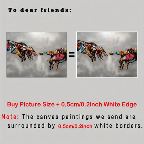 Canvas Graffiti Wall Art - Modern Home Decoration