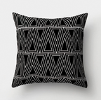 Minimalist Black and White Geometric Pillow Cover