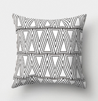 Minimalist Black and White Geometric Pillow Cover