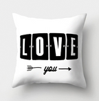 Minimalist Black and White Geometric Pillow Cover