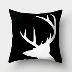 Minimalist Black and White Geometric Pillow Cover