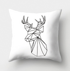 Minimalist Black and White Geometric Pillow Cover