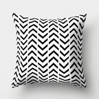 Minimalist Black and White Geometric Pillow Cover