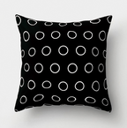 Minimalist Black and White Geometric Pillow Cover