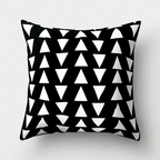 Minimalist Black and White Geometric Pillow Cover