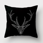 Minimalist Black and White Geometric Pillow Cover