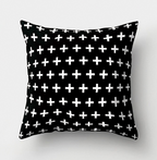Minimalist Black and White Geometric Pillow Cover