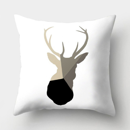 Minimalist Black and White Geometric Pillow Cover