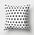 Minimalist Black and White Geometric Pillow Cover